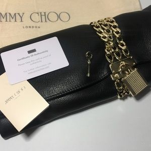 Jimmy Choo - Chandra Chain Leather Clutch